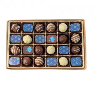 24 PIECE Happy Hanukkah ASSORTED TRUFFLE BOX