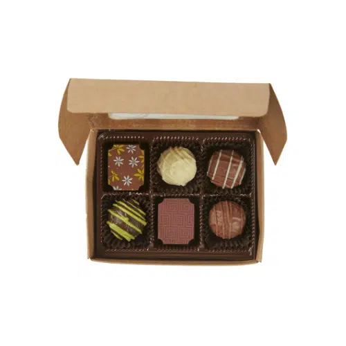 6 Piece Assorted Truffle Box