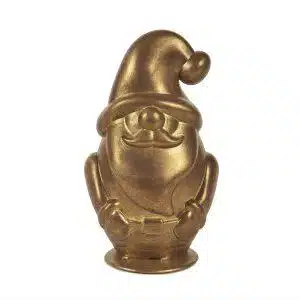 Large Golden Happy Santa