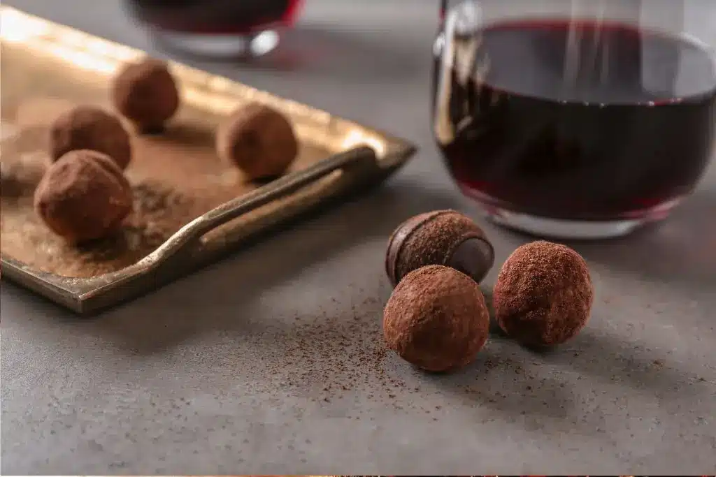 Chocolate Truffles left out in room temperature.