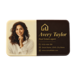 12 Custom Chocolate Business Cards - 45g