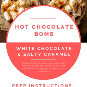 Hot Chocolate Bomb - White Chocolate & Salty Caramel