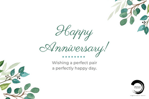 Wishing a perfect pair a perfectly happy anniversary | Greeting Card